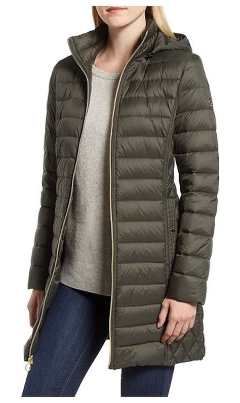 michael kors solid nylon hoody|Michael Kors Long coats and winter coats for Men .